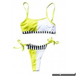 Runner Island Womens Sporty Color Block String Bikini Swimsuit Two Pieces Set with Sexy Cheeky Brazilian Bottoms  B07PZY66ZK